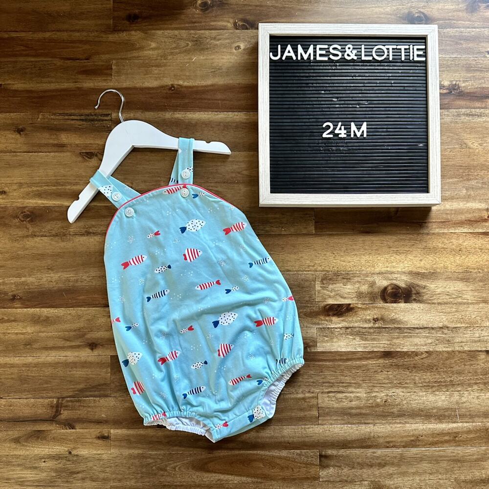 NEW James & Lottie Louis Fish Knit Bubble 24M